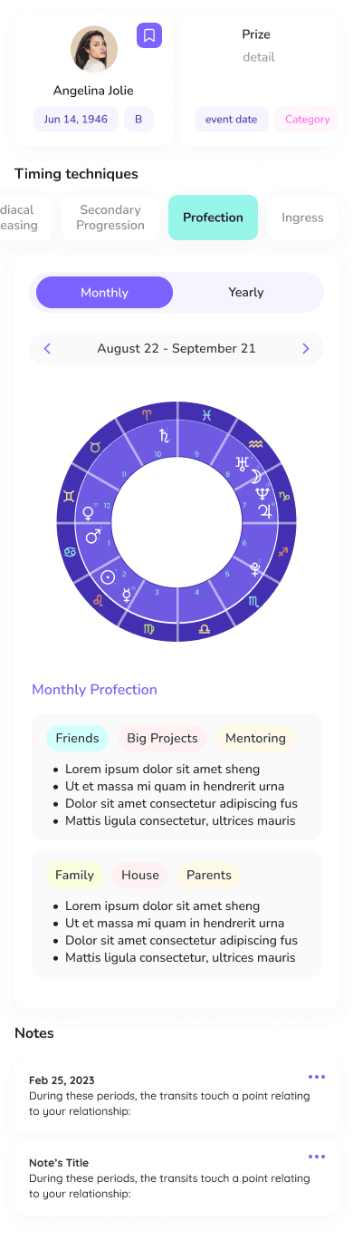 Astrolearn app home screen